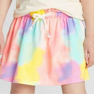 Colorful Tie-Dye Skort